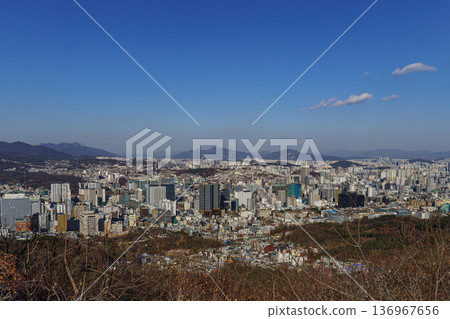 the city of Seoul in South korea the city of Seoul in South korea 136967656