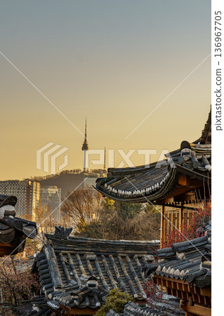 the city of Seoul in South korea the city of Seoul in South korea 136967705