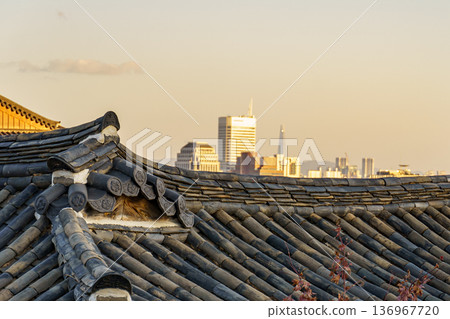 the city of Seoul in South korea the city of Seoul in South korea 136967720