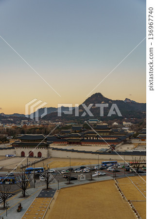 the city of Seoul in South korea 136967740