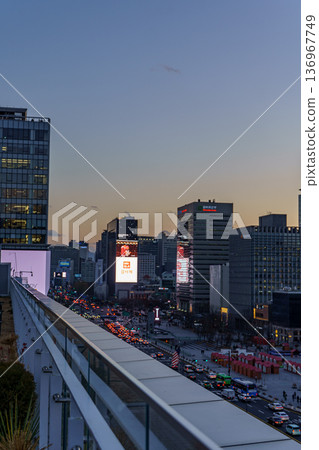 the city of Seoul in South korea 136967749