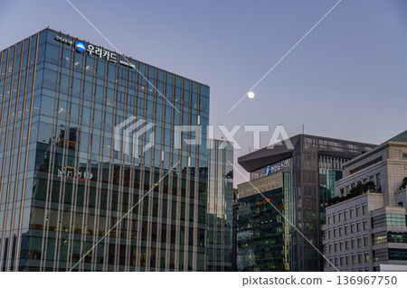 the city of Seoul in South korea the city of Seoul in South korea 136967750