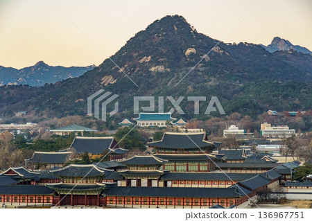 the city of Seoul in South korea the city of Seoul in South korea 136967751