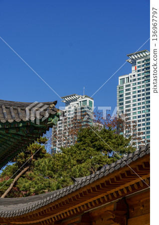 the city of Seoul in South korea the city of Seoul in South korea 136967797