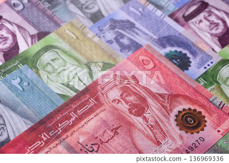 Jordan money, the Jordanian dinar currency, banknotes. Jordanian money, dinar Jordan money, the Jordanian dinar currency, banknotes. Jordanian money, dinar 136969336