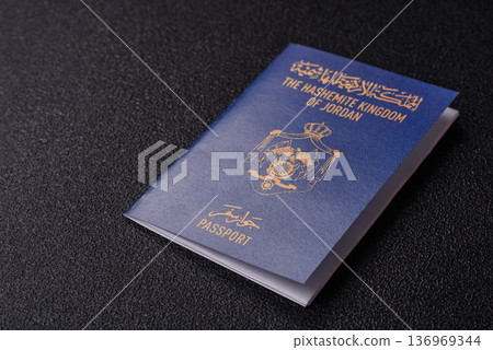 Jordan passport, Jordanian visa for international travel and vacation. Jordanian passport 136969344