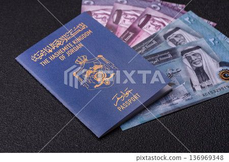 Jordan passport, Jordanian visa for international travel and vacation. Jordanian passport 136969348