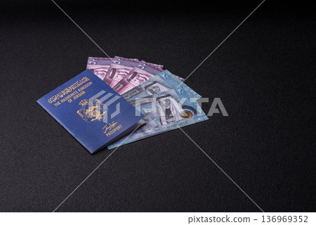 Jordan passport, Jordanian visa for international travel and vacation. Jordanian passport 136969352