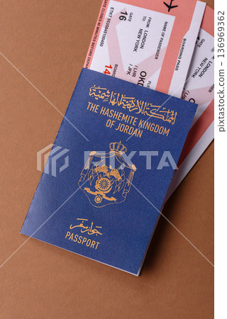Jordan passport, Jordanian visa for international travel and vacation. Jordanian passport 136969362