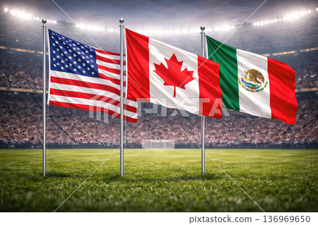 North america hosts soccer world cup 2026. North america hosts soccer world cup 2026. 136969650
