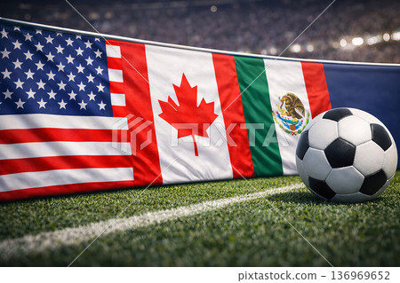 North america hosts soccer world cup 2026. North america hosts soccer world cup 2026. 136969652