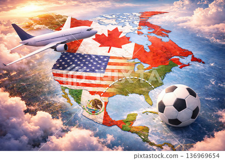 North america hosts soccer world cup 2026. North america hosts soccer world cup 2026. 136969654
