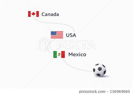 North america hosts soccer world cup 2026. North america hosts soccer world cup 2026. 136969660