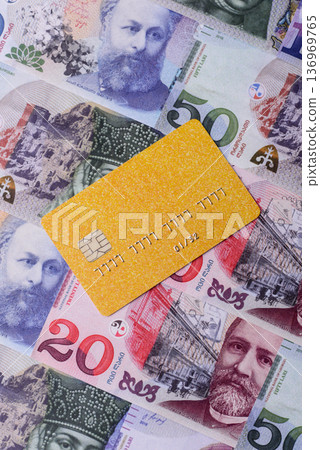 A credit card for contactless cashless payments via a terminal or online. A credit card A credit card for contactless cashless payments via a terminal or online. A credit card 136969765