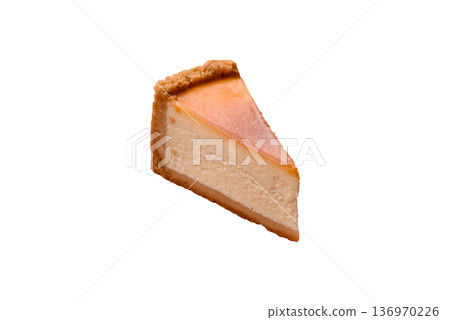 New York cheesecake, a slice of sweet pie, a classic cheesecake dessert. New York cheesecake New York cheesecake, a slice of sweet pie, a classic cheesecake dessert. New York cheesecake 136970226