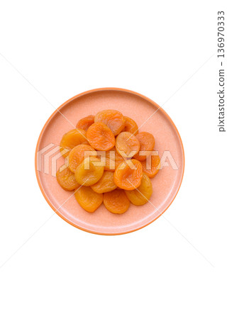 Dried apricots are a sweet, healthy fruit for vegans and vegetarians. Dried apricot Dried apricots are a sweet, healthy fruit for vegans and vegetarians. Dried apricot 136970333