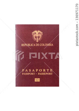 Colombia passport, visa for international travel and vacation. Colombian passport Colombia passport, visa for international travel and vacation. Colombian passport 136971170