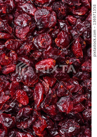 Dried sweet cranberries, natural berries for a healthy diet. Dried cranberries Dried sweet cranberries, natural berries for a healthy diet. Dried cranberries 136971358