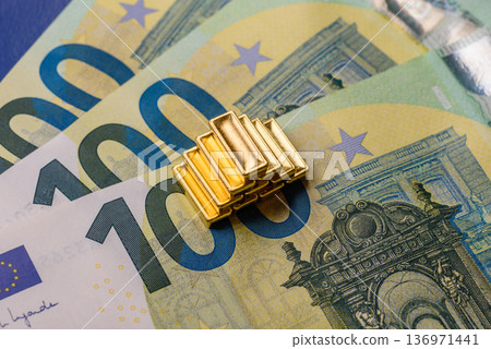 Gold bars or ingots as a tool for balance, financial investment, and savings. Gold bars Gold bars or ingots as a tool for balance, financial investment, and savings. Gold bars 136971441