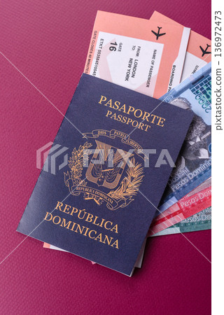 Dominican republic passport, visa for international travel and vacation. Dominican passport Dominican republic passport, visa for international travel and vacation. Dominican passport 136972473