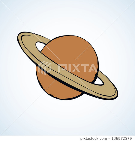 Saturn. Vector drawing Saturn. Vector drawing 136972579