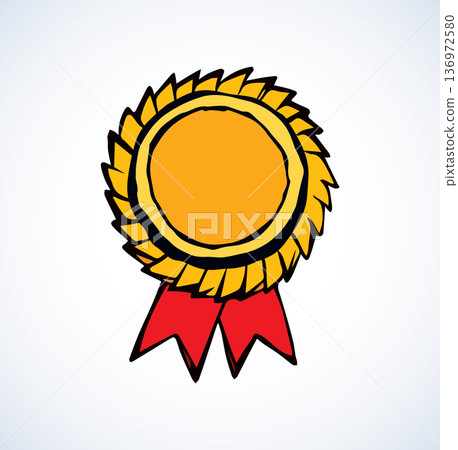 Medal. Vector drawing Medal. Vector drawing 136972580
