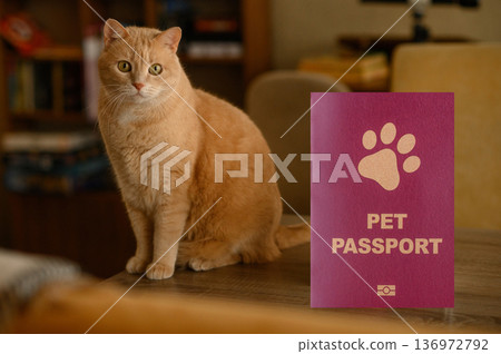 A pet passport is a document for a cat, dog, or other animal. A pet passport A pet passport is a document for a cat, dog, or other animal. A pet passport 136972792