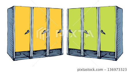 Toilet. Vector drawing Toilet. Vector drawing 136973323