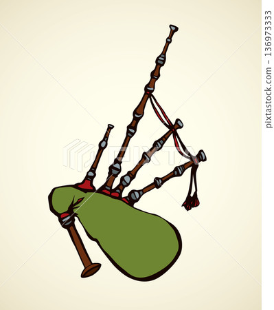 Bagpipes. Vector drawing Bagpipes. Vector drawing 136973333