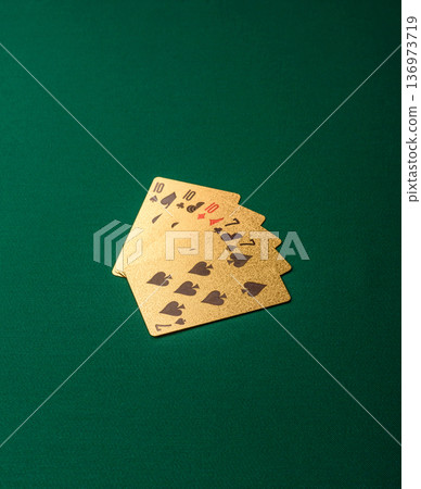 Casino, cards and chips on a colored background, poker and blackjack. Cards and chips Casino, cards and chips on a colored background, poker and blackjack. Cards and chips 136973719