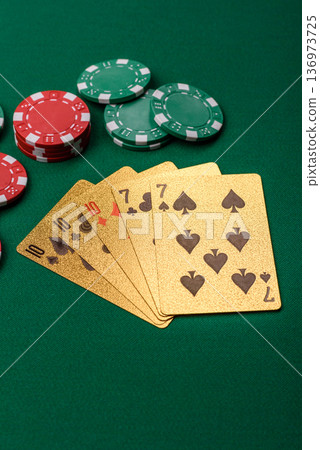 Casino, cards and chips on a colored background, poker and blackjack. Cards and chips Casino, cards and chips on a colored background, poker and blackjack. Cards and chips 136973725