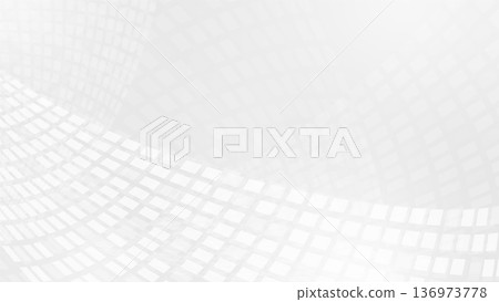 Advanced digital background with silver-gray gradient and transparent rectangular band, upper right margin 16:9, business material 136973778