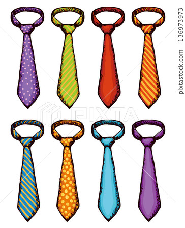 Tie. Vector drawing 136973973