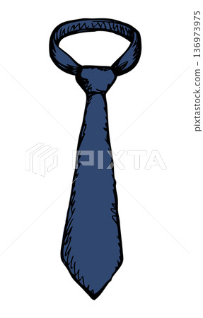 Tie. Vector drawing 136973975