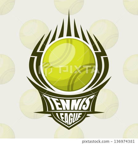 Tennis ball label design Tennis ball label design 136974381