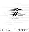 Race checkered square halftone 136974390