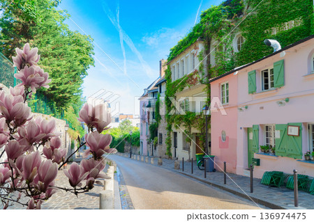 cityscape Mont Matre , Paris, France cityscape Mont Matre , Paris, France 136974475