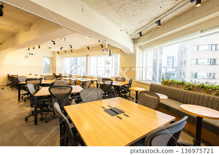 Fashionable coworking space 136975721