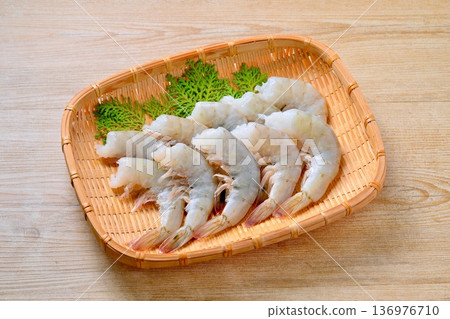 Seafood vannamei shrimp, vannamei shrimp, vannamei shrimp, 10 large pieces 136976710