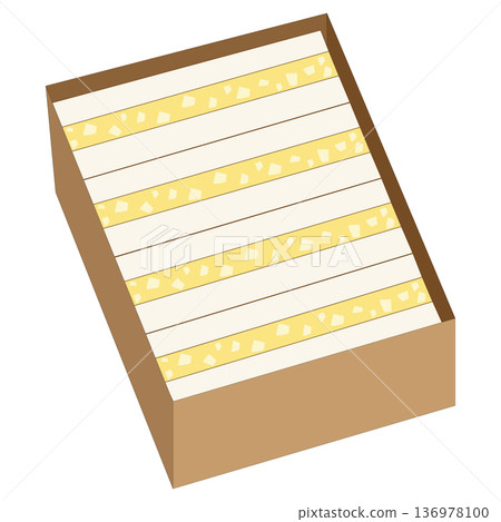 雞蛋三明治盒的簡單插圖 136978100