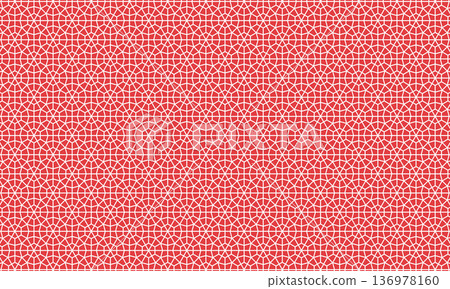 A red checkered pattern of hexagons surrounded by dodecagons A red checkered pattern of hexagons surrounded by dodecagons 136978160