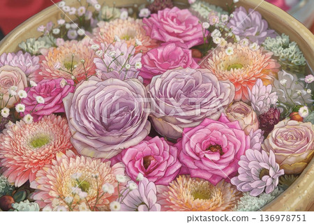 Sugawara Tenmangu Shrine Flower Water Purifier 3 - Animation 136978751