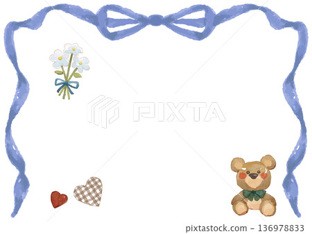 畢業典禮/證書現成可用的粉彩證書/留言卡模板 136978833