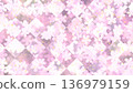 粉紅色花朵圖案背景 136979159