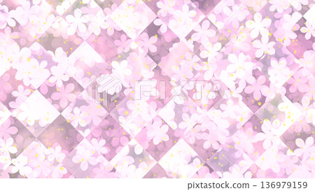 粉紅色花朵圖案背景 136979159