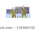 Construction site illustration 136980192