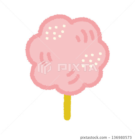 棉花糖插畫,夏季節慶棉花糖攤位,手繪風格,簡潔 棉花糖插畫,夏季節慶棉花糖攤位,手繪風格,簡潔 136980573