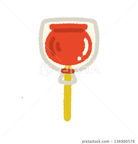 Candy apple illustration Summer festival stall festival hand-drawn simple 136980578