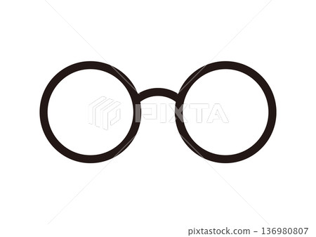 Round glasses illustration Round glasses illustration 136980807