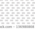 Round glasses seamless pattern 136980808